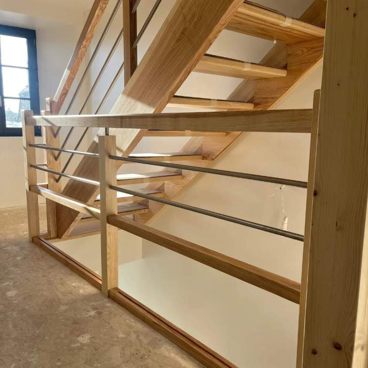 Installation de garde corps en bois à Saint Flour